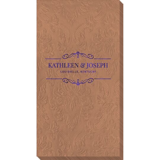 St. Regis Scroll Carte Guest Towels